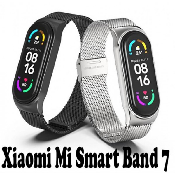 Фото - Ремешок для фитнес-браслета BeCover Metal for Xiaomi Mi Smart Band 7 Silver (707494)