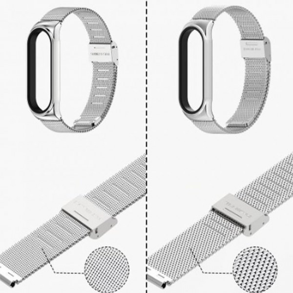 Фото - Ремешок для фитнес-браслета BeCover Metal for Xiaomi Mi Smart Band 7 Silver (707494)