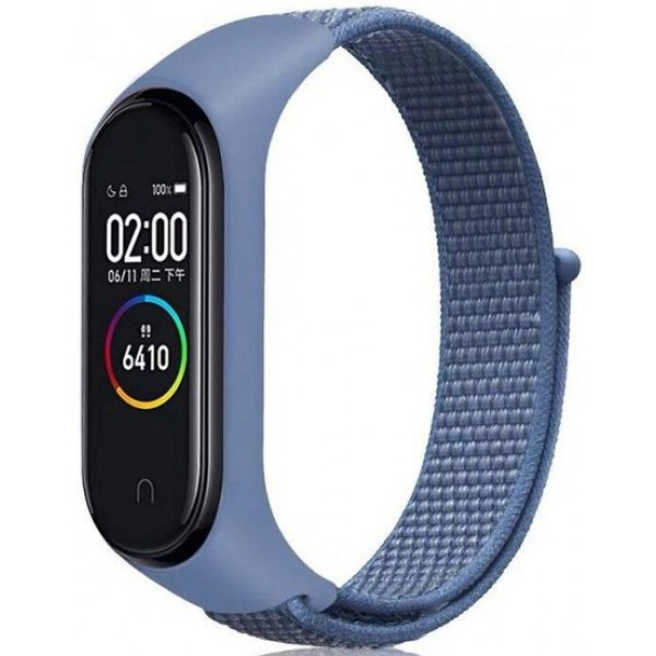 Фото - Ремешок для фитнес-браслета BeCover Nylon Style for Xiaomi Mi Smart Band 7 Blue (707657)
