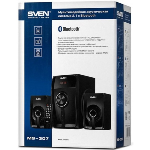 Фото - Компьютерная акустика 2.1 Sven MS-307 Black