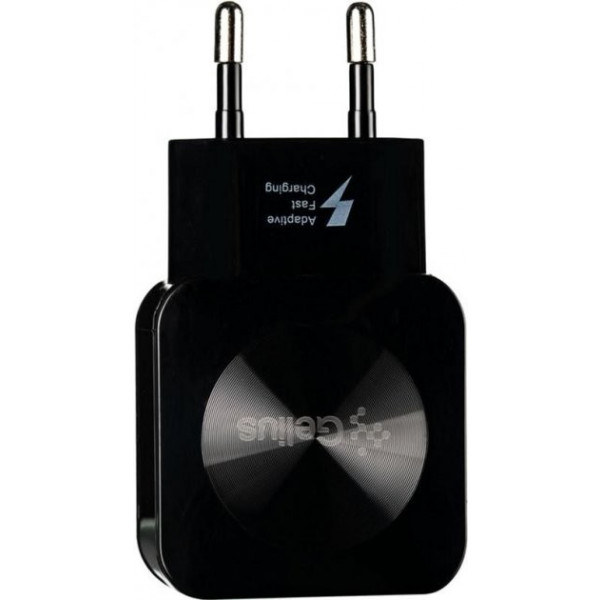 Фото - Сетевое зарядное устройство Gelius Ultra Prime GU-HC02 2USB 2.1A Black+Cable Lightning (91047)