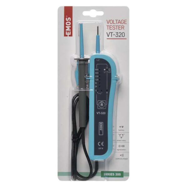 Фото - Индикатор напряжения EMOS Тестер M0012А 12–690V с оптическим и акустическим сигналом