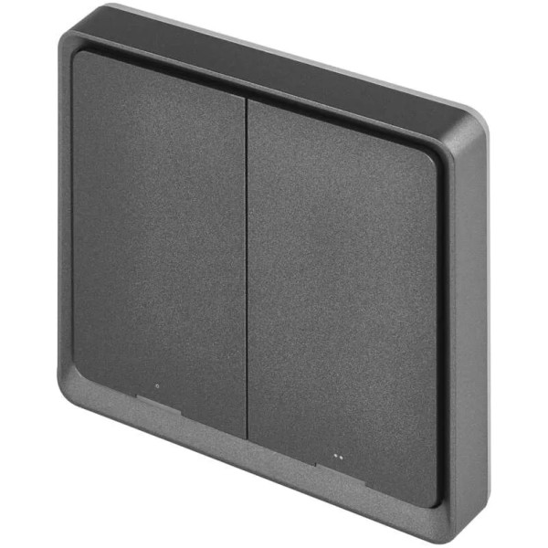 Фото - Беспроводной выключатель EMOS H5015 2 кнопки ZigBee 3.0 Черный