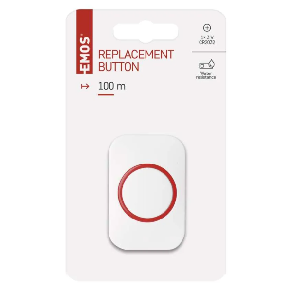 Фото - Беспроводной дверной звонок EMOS Кнопка для звонка P5732T 100 м IP44 1xCR2032
