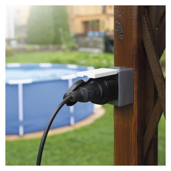 Фото - Умная розетка EMOS влагозащищенная WIFI P5532 GoSmart, IP44