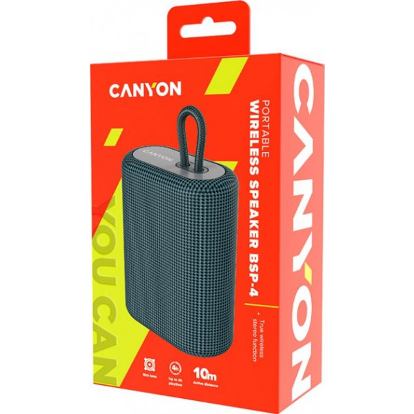 Фото - Портативная акустика Canyon BSP-4 BT V5.0 Dark Grey (CNE-CBTSP4DG)