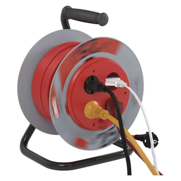 Фото - Удлинитель 220В EMOS на катушке P19427, 4 розетки, 25м, 1,5мм2