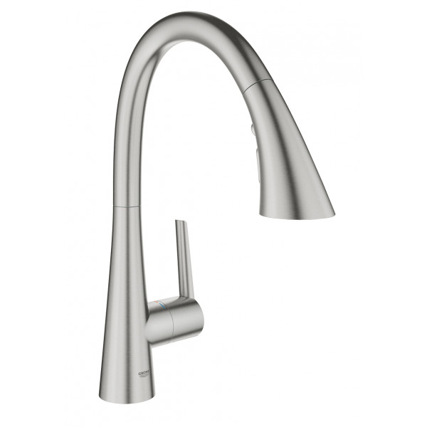 Фото - Смеситель кухонный Grohe Scala Ohm C Triple Spray Суперсталь (30440DC0)