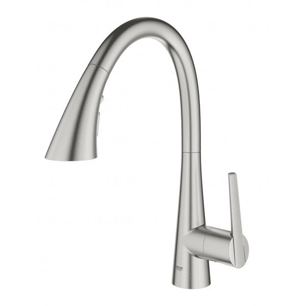 Фото - Смеситель кухонный Grohe Scala Ohm C Triple Spray Суперсталь (30440DC0)