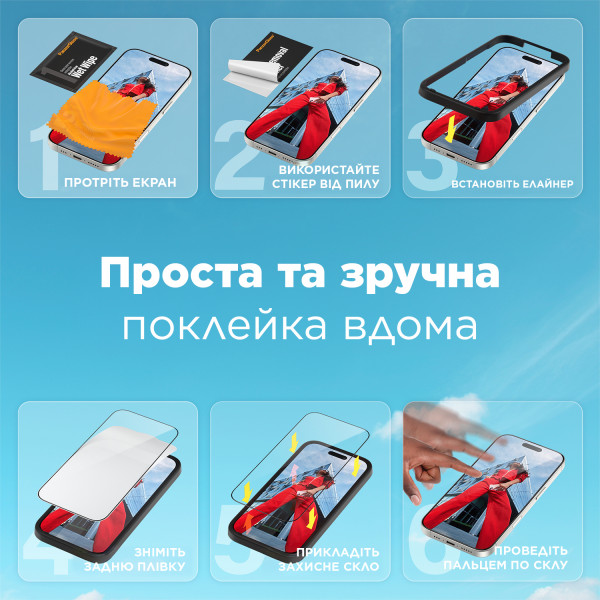 Фото - Защитное стекло для смартфона PanzerGlass Screen Protector iPhone 16 Pro Ultra-Wide Fit (PG_2862)