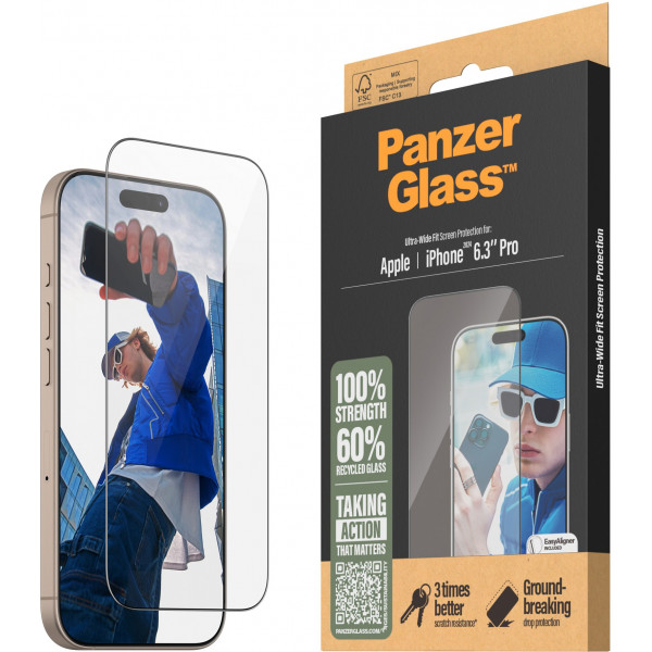 Фото - Защитное стекло для смартфона PanzerGlass Screen Protector iPhone 16 Pro Ultra-Wide Fit (PG_2862)
