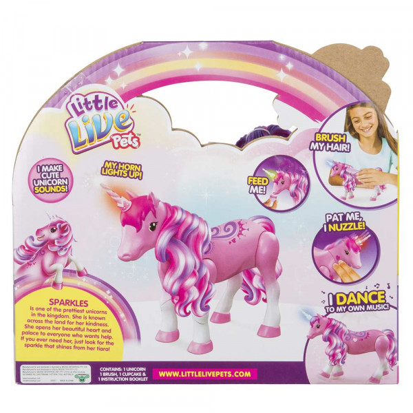 Фото - Интерактивная игрушка пластиковая Little Live Pets Единорог Sparkles (28683)