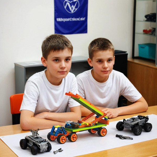 Фото - Электронный конструктор ZEPHYR "BLIX" Силач (186 элм./7 моделей) с моторчиком (6008)