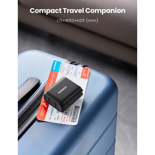 Фото - Сетевое зарядное устройство UGREEN CD161 36W 2xUSB QC 3.0 Charger Black (10216)