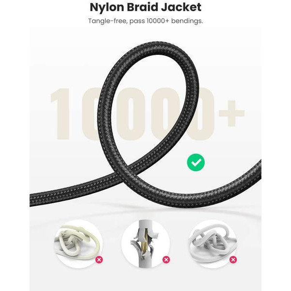 Фото - Кабель 3.5 мм - 3.5 мм UGREEN AV112 3.5 mm M - 3.5 mm M Cable 2m Black (50363)