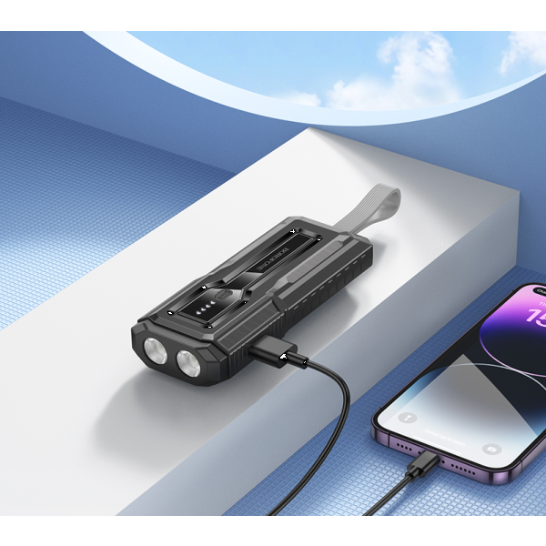 Фото - Батарея мобильная BOROFONE BJ54 Graceful 22.5W+PD20W fully compatible flashlight power bank 10000mAh Black (6941991111617)