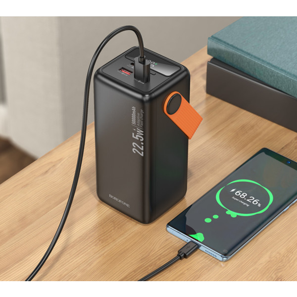 Фото - Батарея мобильная BOROFONE BJ66A Magnifico 22.5W+PD20W 50000mAh Black (6941991115158)