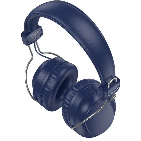 Фото - Наушники полноразмерные беспроводные BOROFONE BO33 Melody Blue (6941991120107)