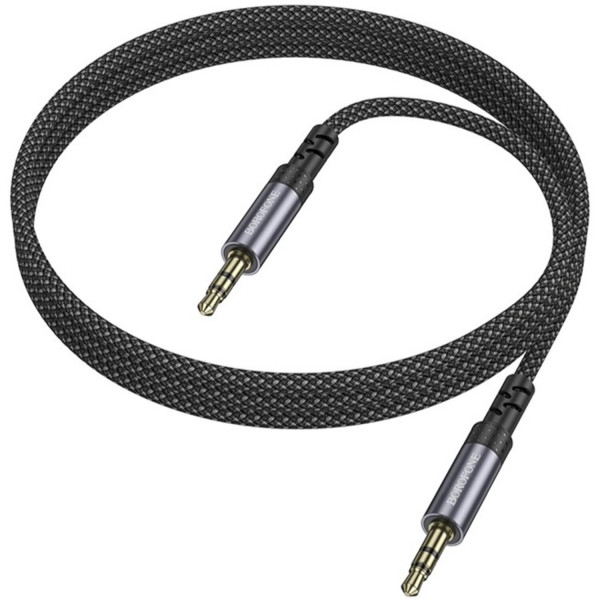 Фото - Кабель 3.5 мм - 3.5 мм BOROFONE BL24 AUX Metal Grey (6941991118968)