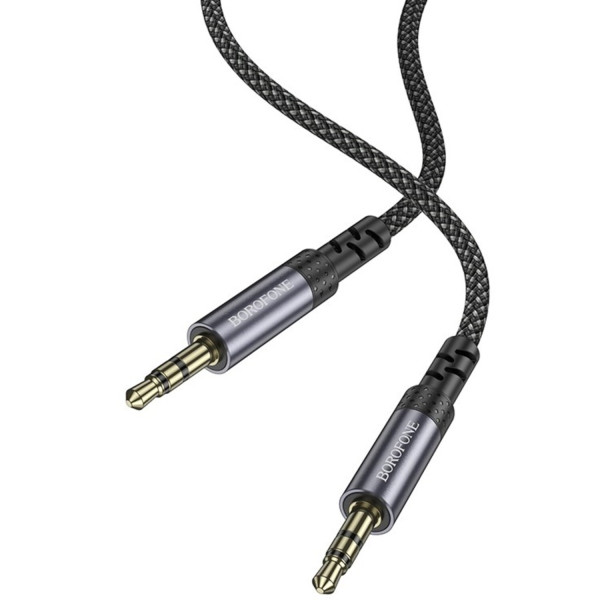 Фото - Кабель 3.5 мм - 3.5 мм BOROFONE BL24 AUX Metal Grey (6941991118968)