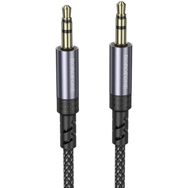 Фото - Кабель 3.5 мм - 3.5 мм BOROFONE BL24 AUX Metal Grey (6941991118968)