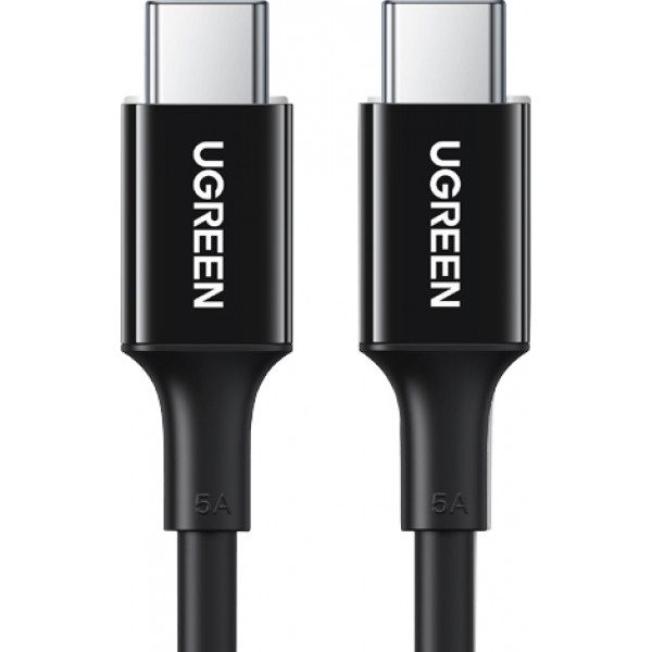 Фото - Кабель синхронизации данных UGREEN US300 Type-C - Type-C 100W 5A Cable 2 м Black (80372)