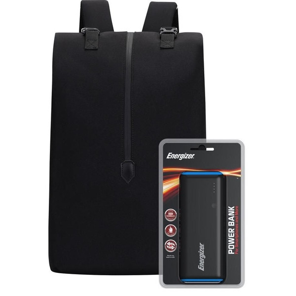 Фото - Рюкзак для ноутбука Energizer EPB004 Black + Powerbank UE10007 Black