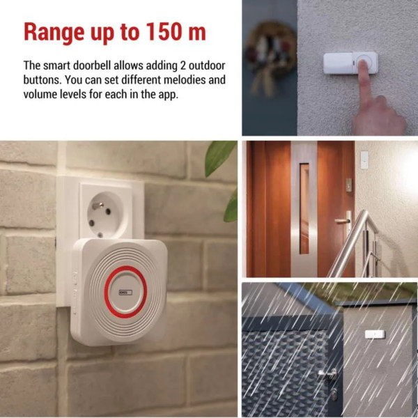 Фото - Беспроводной дверной звонок EMOS Умный P5735WS WIFI