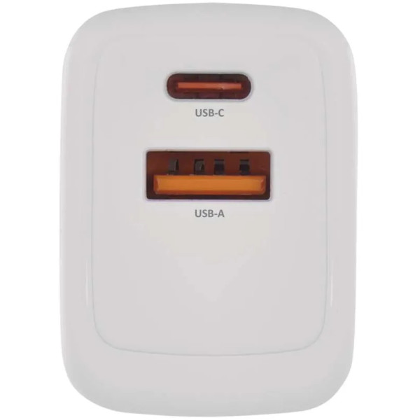 Фото - Сетевое зарядное устройство EMOS V04G45 1xUSB-A, 1xUB-C 20W 220V PD (V04G45)