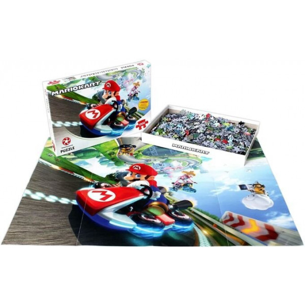 Фото - Пазлы картонные (8+) Winning Moves Super Mario Kart - Funracer 1000 шт. (29483)