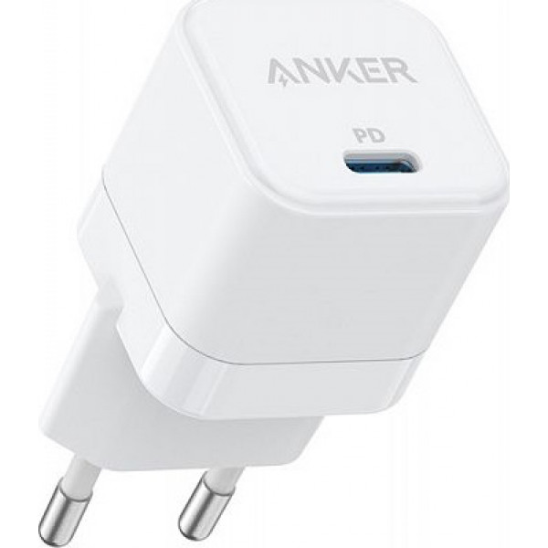 Фото - Сетевое зарядное устройство Anker PowerPort III 20W Cube White (A2149G21)