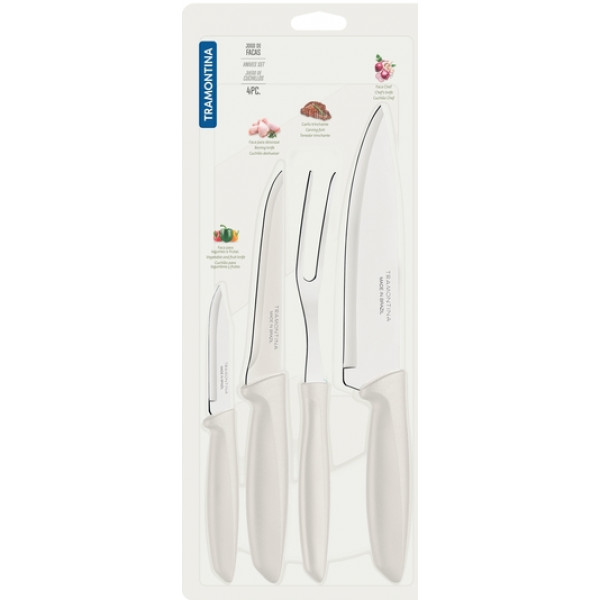 Фото - Набор ножей Tramontina Plenus Light Grey 4 пр. (23498/331)