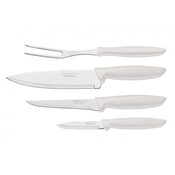 Фото - Набор ножей Tramontina Plenus Light Grey 4 пр. (23498/331) Фото - Набор ножей Tramontina Plenus Light Grey 4 пр. (23498/331)
