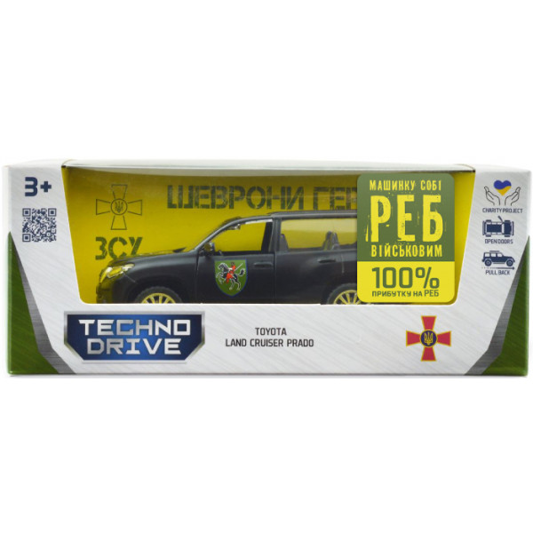 Фото - Наземная военная техника TechnoDrive Шевроны Героев TOYOTA LAND CRUISER PRADO 110 ОМБр (250359M)