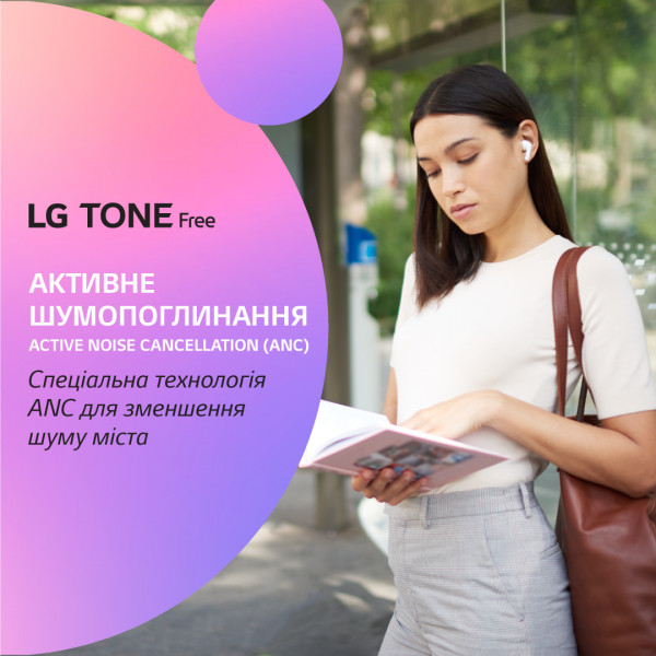 Фото - Наушники вкладыши беспроводные TWS LG Tone Free FN7 True Wireless White (HBS-FN7.ABRUWH)