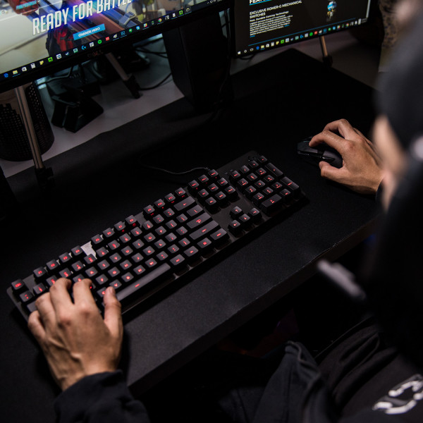 Фото - Клавиатура проводная игровая Logitech G413 Carbon/Red USB (920-008309)