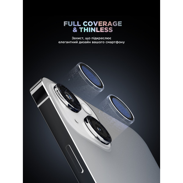 Фото - Защитное стекло для смартфона Armorstandart для камеры Supreme Black Icon for iPhone 15/15 Plus Clear (ARM76599)