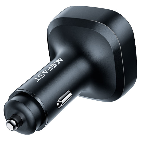 Фото - Автомобильное зарядное устройство AceFast B5 101W (2C+A) metal car charger with OLED smart display (6974316281436)