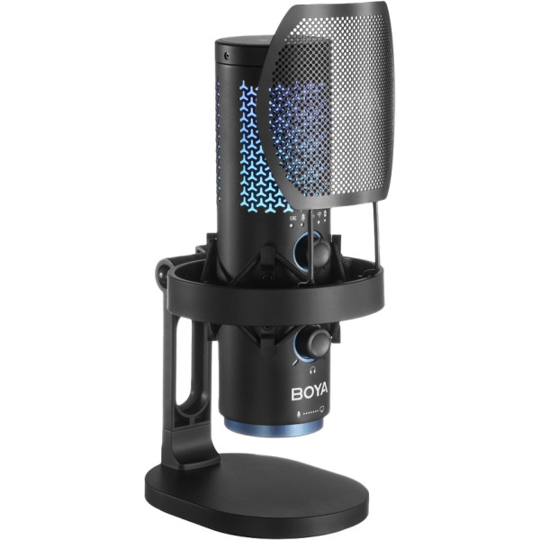 Фото - Микрофон для компьютера беспроводной Boya K5-02 RGB Black