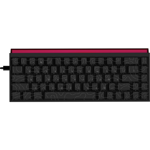 Фото - Клавиатура проводная игровая Ajazz NK68 Red switches Side Contour Black (NK68-R-S-B)