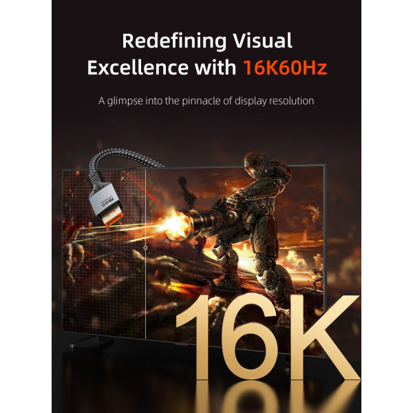 Фото - Кабель Cabletime DisplayPort v2.1 2m Black (CD13L)