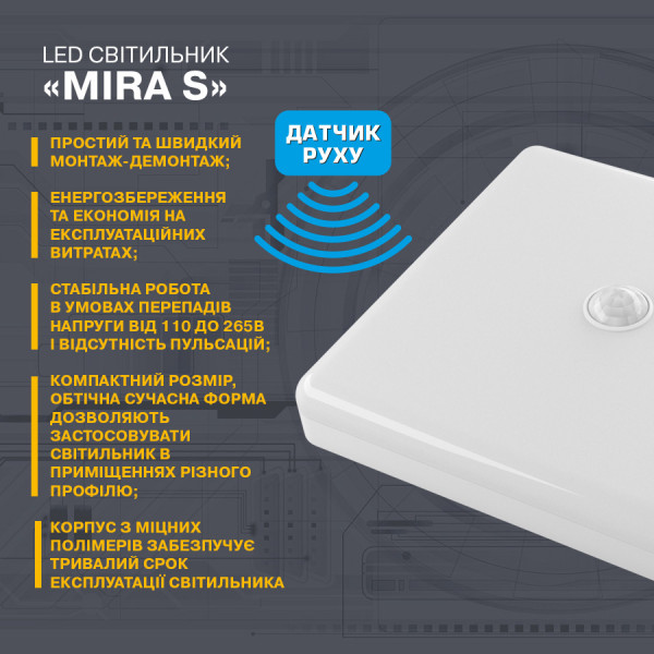 Фото - Светодиодный светильник ELM Mira S 30W 6500К IP40 26-0106