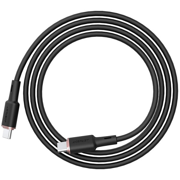 Фото - Кабель синхронизации данных AceFast C2-03 Type-C to Type-C 3A, 60W 1.2m Black (6974316280729)