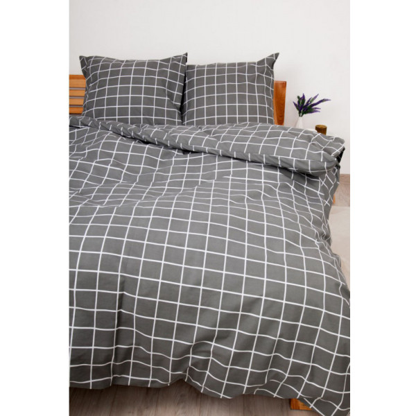 Фото - Комплект постельного белья ТЕП Happy Sleep Duo" євро Grey Check (2-04009_26582)