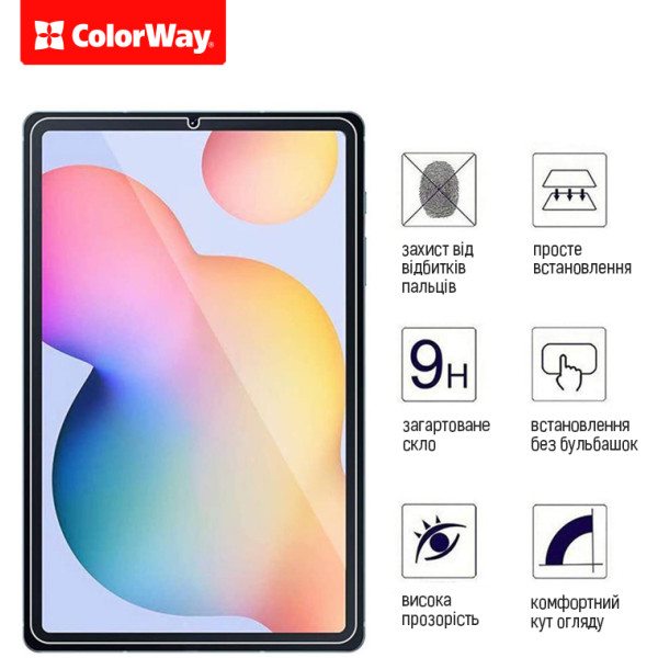 Фото - Защитное стекло для планшета Colorway 9H for Samsung Galaxy Tab S10 FE+ (CW-GTSGTX620)