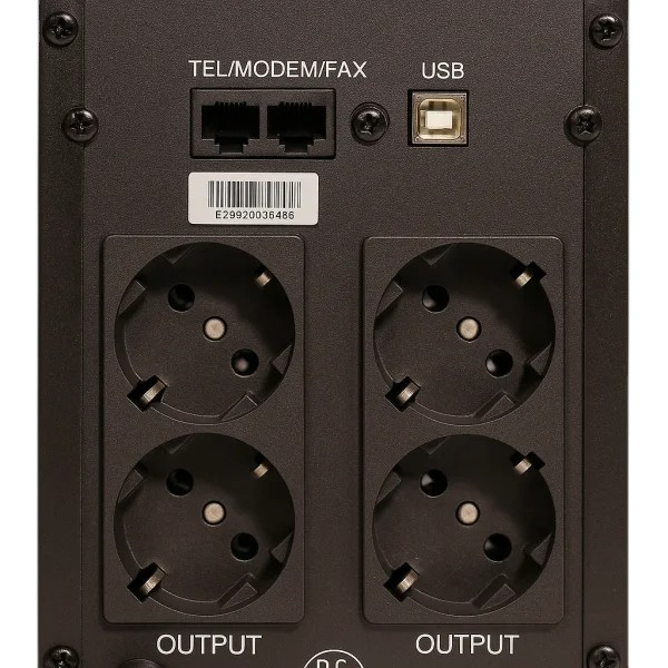 Фото - Источник бесперебойного питания GEAR 1200VA LCD plastic RJ45+USB (GU-1200PLCD)
