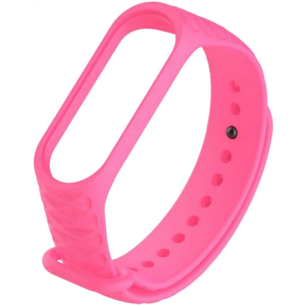 Фото - Ремешок для фитнес-браслета Xiaomi Ribbed Strap for Mi Band 3 Pink (XMB3-RIB-PK)