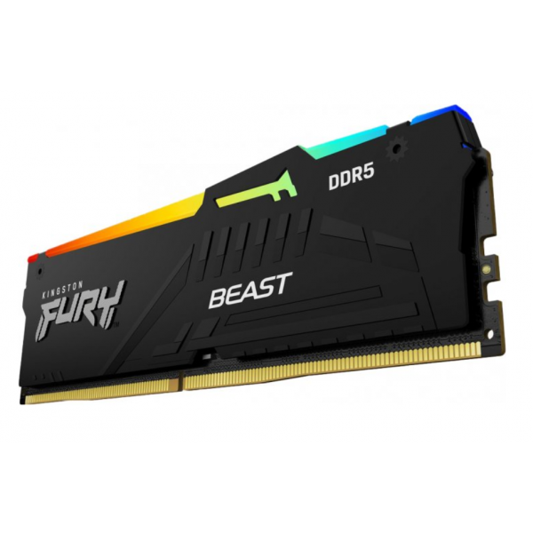Фото - Память DDR Kingston DDR5 8GB/6000 Fury Beast RGB (KF560C40BBA-8)
