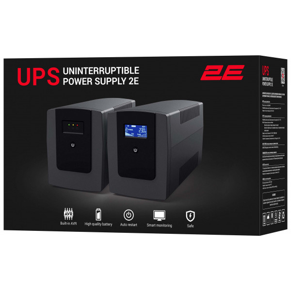 Фото - Источник бесперебойного питания 2E 650VA/360W (2E-DD650)