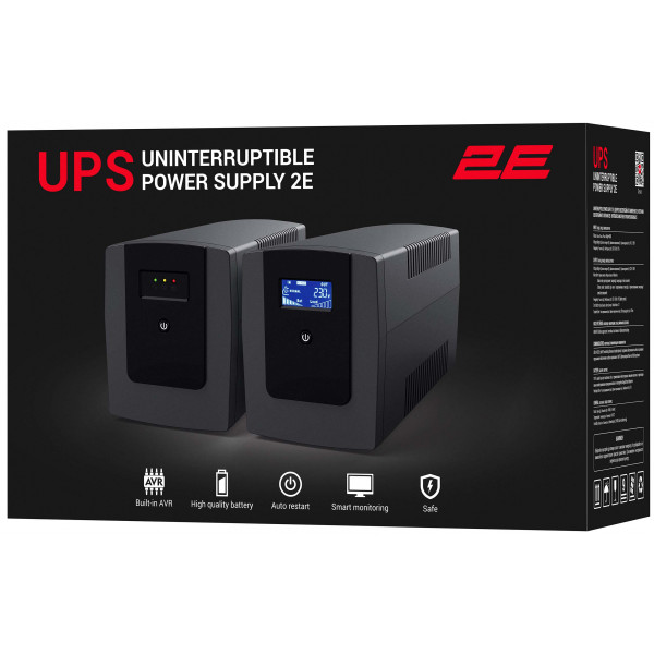 Фото - Источник бесперебойного питания 2E 650VA/360W (2E-ED650)